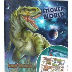 Dino World Galaxy Stickerworld tarrakirja