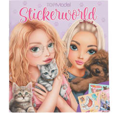 TOPModel Kitty and Doggy Stickerworld tarrakirja