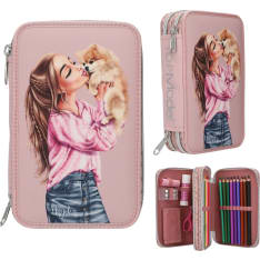 TOPModel Double Pencil Case DOTS