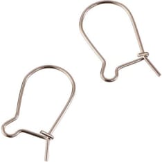 Ear wire, 9x16mm, nickel free, 10st/bag