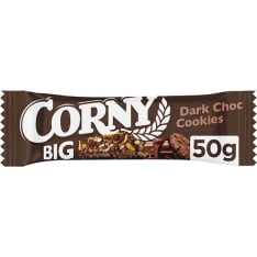 Corny Big Dark Chocolate-Cocoa Biscuits 50g snack bar