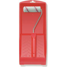 Colorexpert 10 cm polyester red stripe mini tile set