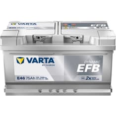 Varta Dynamic EFB E46 75Ah starter battery