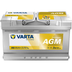 Varta Dynamic AGM xEV A6 80Ah starter battery