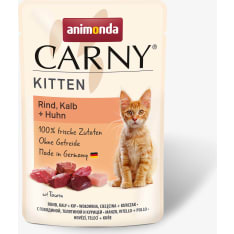 Animonda Carny Kitten nauta, vasikka & kana 85 g kissanpennun märkäruoka