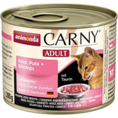 Animonda Carny Adult Nauta, Kalkkuna & Katkarapu 200 g kissan märkäruoka