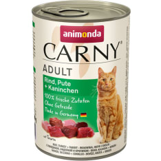 Animonda Carny Adult Nauta, Kalkkuna, Kani 400 g kissan märkäruoka