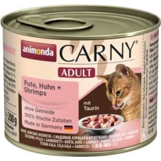 Animonda Carny Adult Kalkkuna, Kana & Katkarapu 200 g kissan märkäruoka
