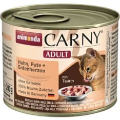 Animonda Carny Adult Kana, Kalkkuna & Ankan sydän 200 g kissan märkäruoka