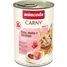 Animonda Carny Adult Kalkkuna, Kana & Katkarapu 400 g kissan märkäruoka