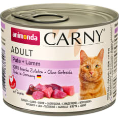 Animonda Carny Adult Kalkkuna ja Lammas 200 g kissan märkäruoka