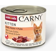 Animonda Carny Kitten Vasikka,Kana & Kalkkuna 200 g kissan märkäruoka