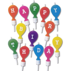 Städter Happy Birthday kakkukynttiläsetti