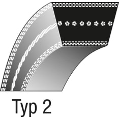 Ratioparts 8-706 MTD 15.8 x 1118 V-belt