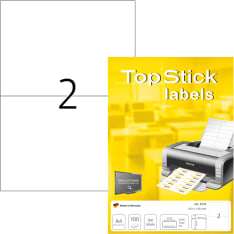 Top Stick A4 2-osainen tulostustarra 210x148mm 100arkkia