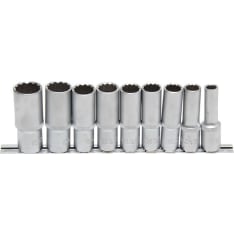 Bgs BGS5253 1/2" 10-24mm 12-point long socket set