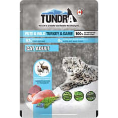 Tundra Cat Pouch kalkkuna & riista 85 g kissan märkäruoka