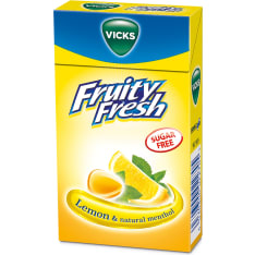 Vicks Fruity Fresh Lemon&Menthol 40 g sugar-free cucumber pastille