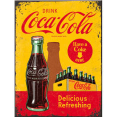 Nostalgic-Art Coca-Cola in bottles Magnet