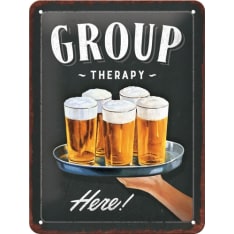 Nostalgic-Art 15x20 Group Therapy Metallikilpi