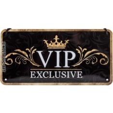 Nostalgic-Art (ripustusnarulla) 10x20 VIP Exclusive Metallikilpi