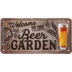 Nostalgic-Art (ripustusnarulla) 10x20 Welcome to the Beer Garden Metallikilpi