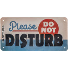 Nostalgic-Art (ripustusnarulla) 10x20 Do Not Disturb Metallikilpi