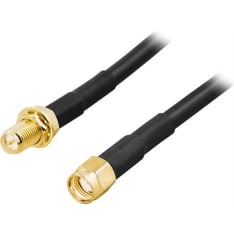 Deltaco RP-SMA male - female 10 m antenna cable