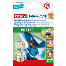 Tesa Powerstrips 20 pcs double-sided poster tape