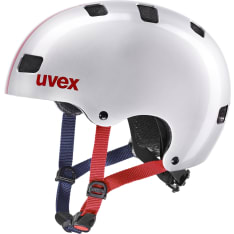 Uvex Kid 3 silver cycling helmet
