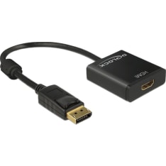 DeLOCK 62607 DisplayPort 1.2 uros > HDMI naaras 4K aktiivinen sovitin