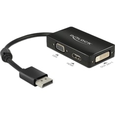 DeLOCK 62656 DisplayPort to HDMI/VGA/DVI adapter