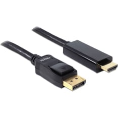 DeLOCK 82586 DisplayPort 1.1 male > HDMI male 1 m cable