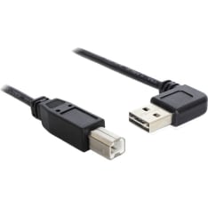 DeLOCK 83374 1 m USB - USB-B kaapeli kulmaliittimellä
