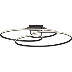 Ceiling lamp JustLight Lumaca black