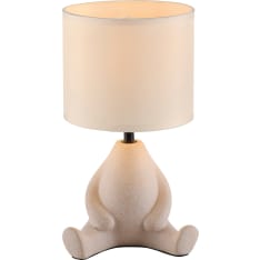 JustLight Ted istuva beige pöytävalaisin