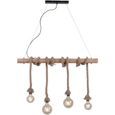 Leuchten Direkt Rope 4-piece pendant light