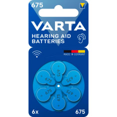 Varta kuulokojeparisto 675 6kpl