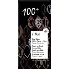 Vivani Organic Dark Chocolate 100% 80g