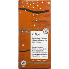 Vivani Mallorca 62% Caramel-Sea Salt 80 g organic dark chocolate