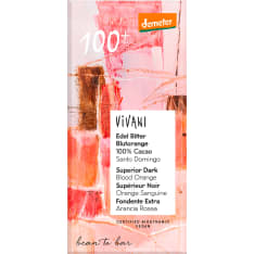 Vivani Demeter Blood Orange Dark Chocolate 100% 90g