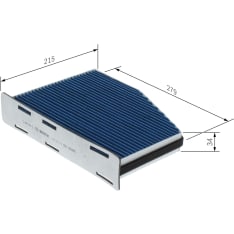 Bosch 0 986 628 615 Raitisilmasuodatin aktiivihiili