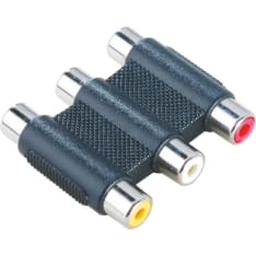 Hama 3RCA-3RCA female-female adapter