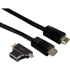 Hama Ethernet KIT 1.5 m Mini-Micro-HDMI cable and adapter set