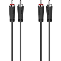 HAMA Cable Audio 2 RCA Plugs - 2 RCA Plugs 1.5m