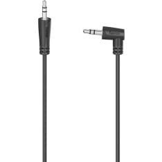 Hama Cable Audio 3.5-3.5 Angle Black 0.5m