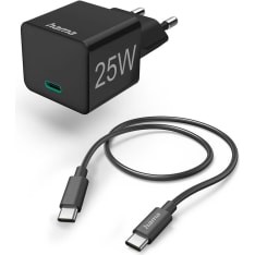 Hama Quick Charger 1x USB-C with Cable 25W PD 1.0m