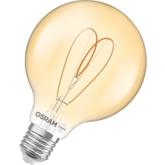 Osram Vintage 1906 Globe 95 Heart E27 806lm 2200K filament himmennettävä led lamppu