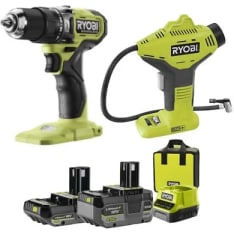 Ryobi RPD18BL1-242SP 18V ONE+ cordless impact drill + air pump