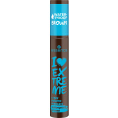 Essence I Love Extreme Crazy Volume Waterproof 12ml ruskea ripsiväri